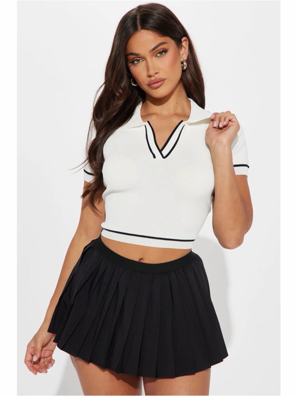 Fashion Nova Polo Sweater Top